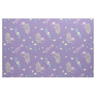 Purple Floral Patterned Fabric & Crafting Patterns
