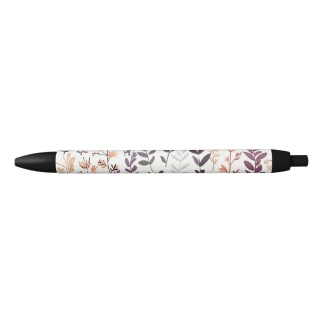 Purple Floral Patterned Pen (Front)