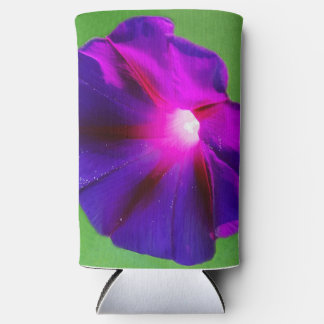 Purple Floral Seltzer Can Cooler