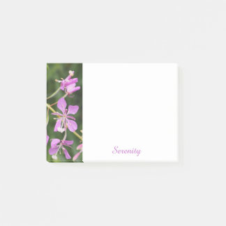 Purple Floral Serenity Post-It Notes