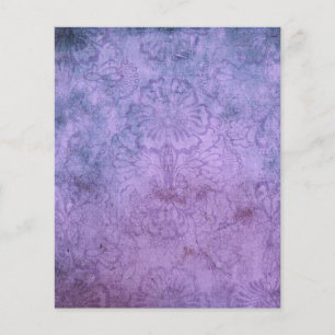 Purple Floral Shabby Scrapbook Paper