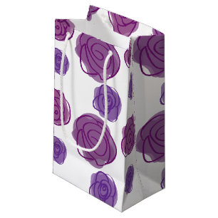 Purple Floral Small Gift Bag