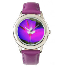 Purple Floral Stainless Steel