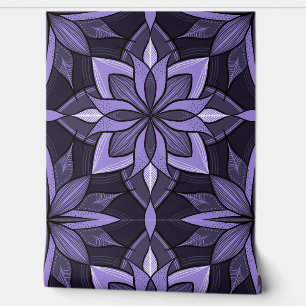 Purple Floral Stylish Gothic Wallpaper