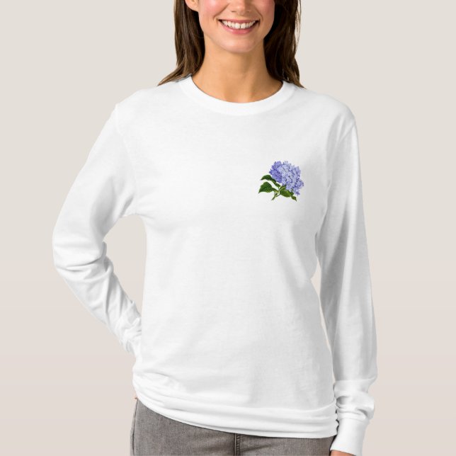 Purple floral  T-Shirt (Front)