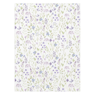 Purple Floral Tablecloth