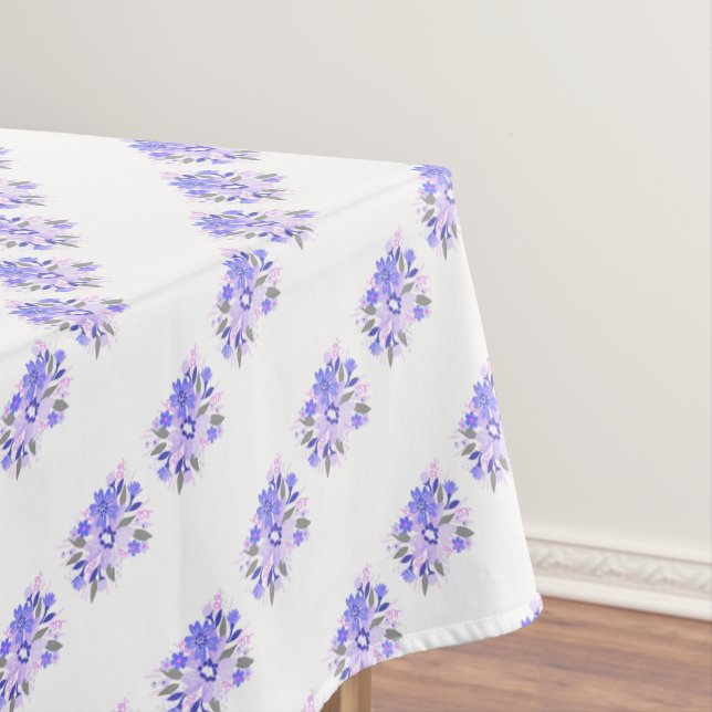 Purple Floral Tablecloth (In Situ)