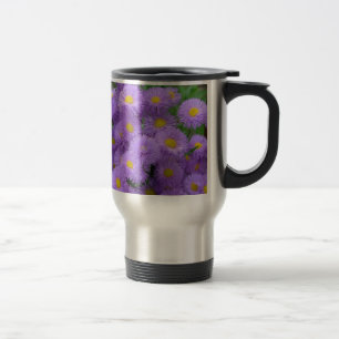 Purple Floral Travel Mug