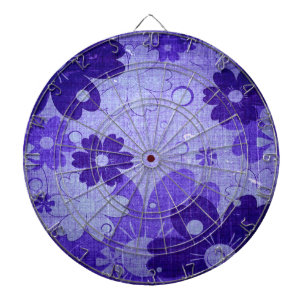 Purple Floral Vintage Dartboard