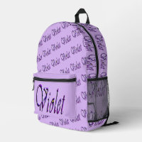 Purple Floral Violet Name, 