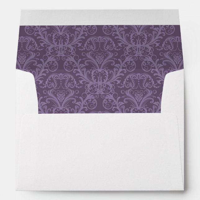 Purple floral wallpaper 2 envelope (Back (Bottom))