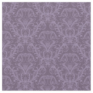 Purple floral wallpaper 2 fabric