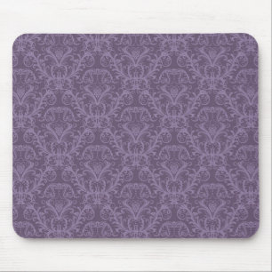 Purple floral wallpaper 2 mouse mat
