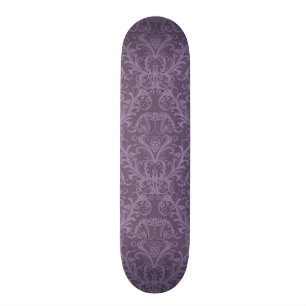 Purple floral wallpaper 2 skateboard