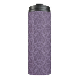 Purple floral wallpaper 2 thermal tumbler