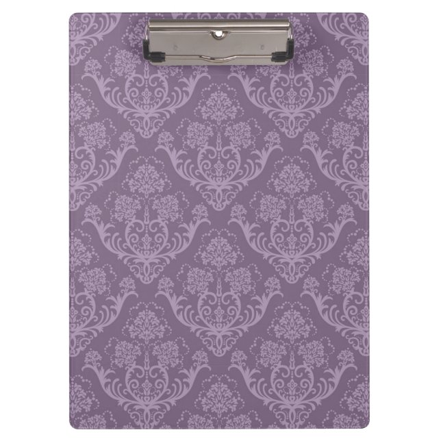 Purple floral wallpaper clipboard (Front)