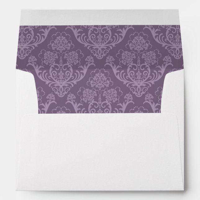 Purple floral wallpaper envelopes (Back (Bottom))