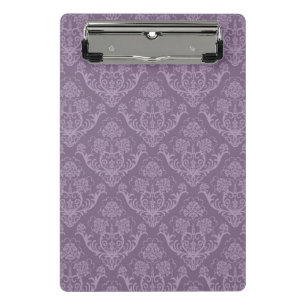 Purple floral wallpaper mini clipboard