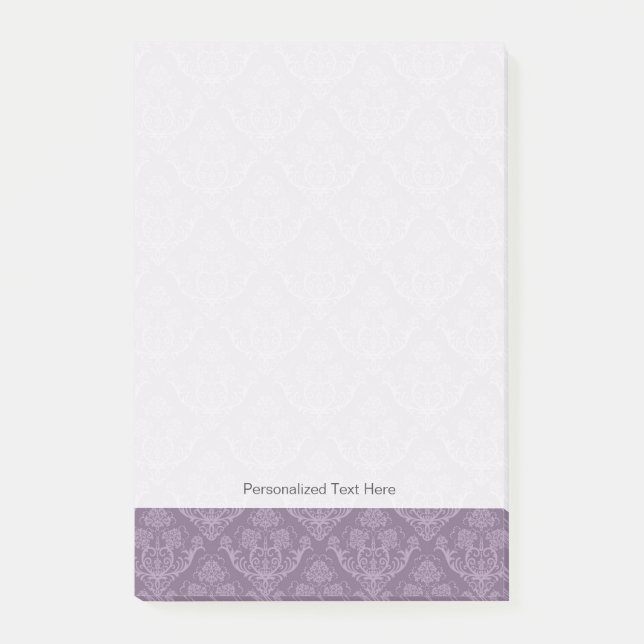 Purple floral wallpaper post-it notes (Front)