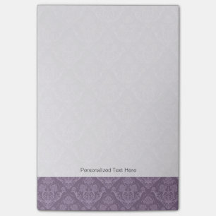 Purple floral wallpaper post-it notes