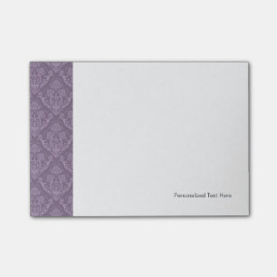 Purple floral wallpaper post-it notes