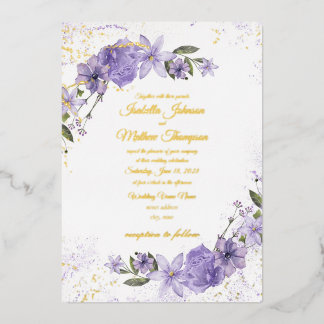 Purple Floral Wedding