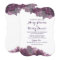 Purple Floral Wedding Invitation