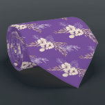 Purple Floral Wedding  Neck Tie<br><div class="desc">Design of the tie is simple floral on bright purple background.  Surprise your friend or relative who is going to be groom.</div>