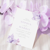 Purple Floral Wedding Watercolor Stunning