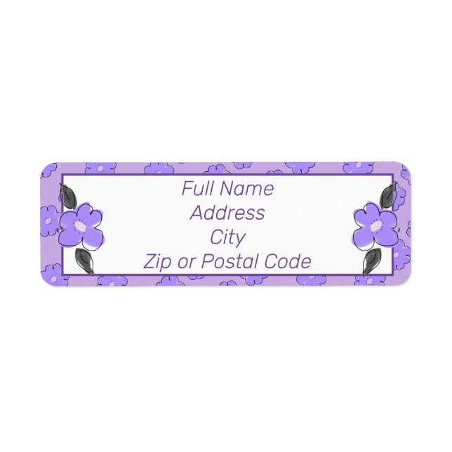 Purple flower accented (Front)
