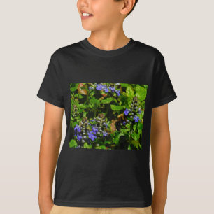 Purple Flower and Bumble Bee T-Shirt