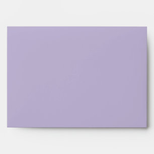 "Purple flower and gold leaf weeding envelope" Envelope