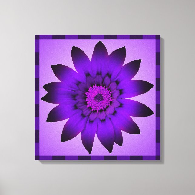 Purple Flower artwork - Wrapped canvas (Front)