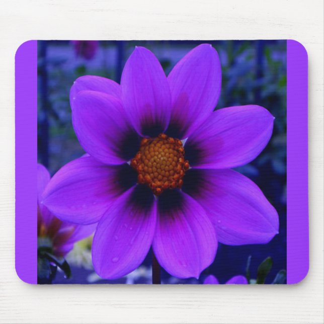 Purple Flower at Dusk Mouse Mat (Front)