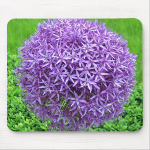Purple Flower Ball Mouse Mat