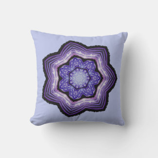 Purple Flower Beautiful Abstract Art Cushion