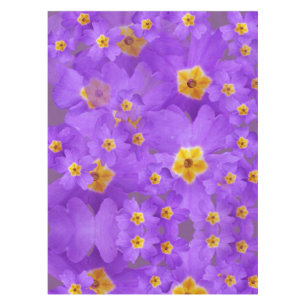 Purple flower Blossoms Tablecloth