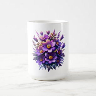 Purple Flower Boquet Mug