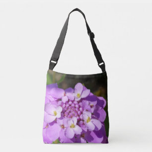 Purple Flower Bud Photo Crossbody Bag