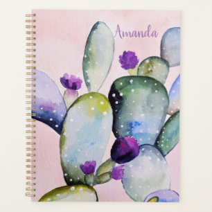 Purple Flower Cactus (Nopal) Planner