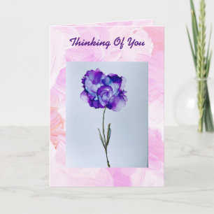Purple Flower Card