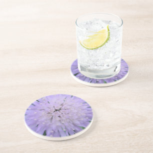 Purple flower coaster