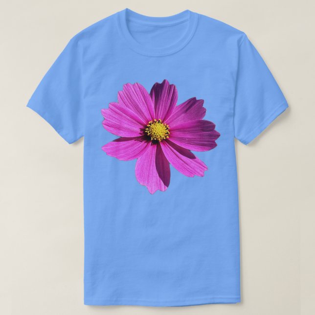 Purple Flower Cosmos T-Shirt (Design Front)