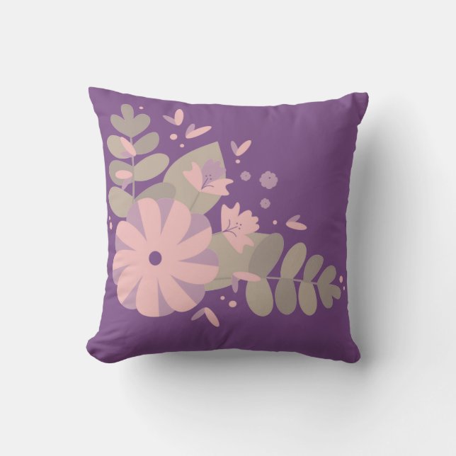 Purple Flower Cushion (Front)