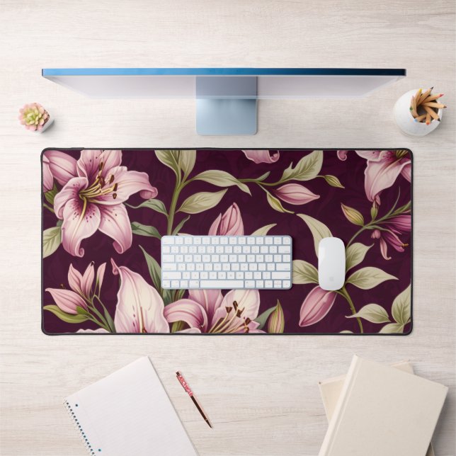 Purple Flower Desk Mat (Office 1)