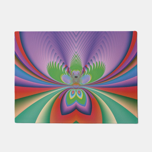Purple Flower Doormat (Front)