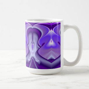 Purple Flower Dreams , Abstract Fantasy RainbowArt Coffee Mug