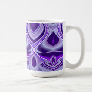 Purple Flower Dreams , Abstract Fantasy RainbowArt Coffee Mug