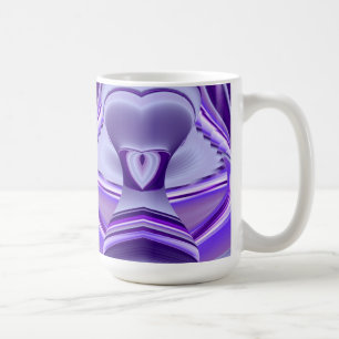 Purple Flower Dreams , Abstract Fantasy RainbowArt Coffee Mug