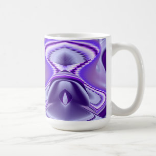 Purple Flower Dreams , Abstract Fantasy RainbowArt Coffee Mug